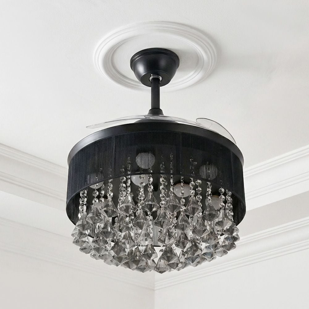 Lara CF YF-1199 -Black- Iron+Crystal 50cm