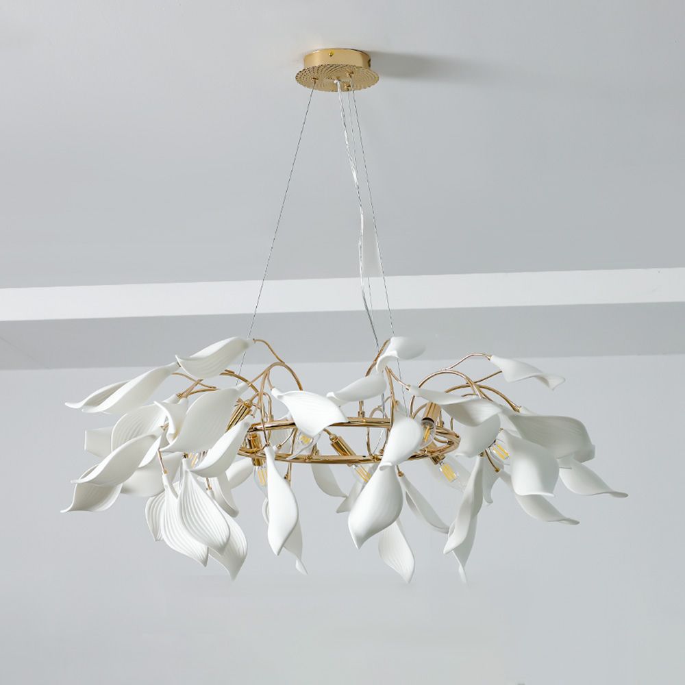 Cecilia Chandelier - Ceramic+Metal - Golden - D60xH120xW60 