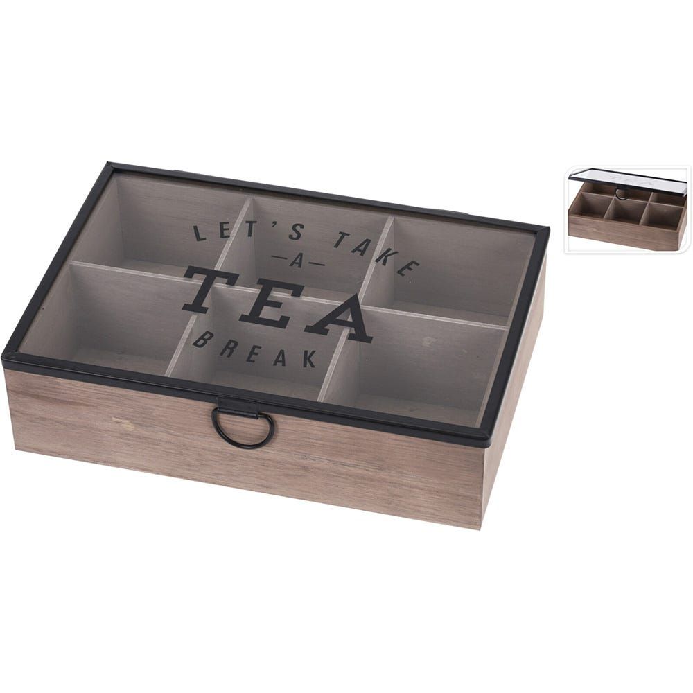 Buy Tea Box With Glass Online | Danube Home UAE