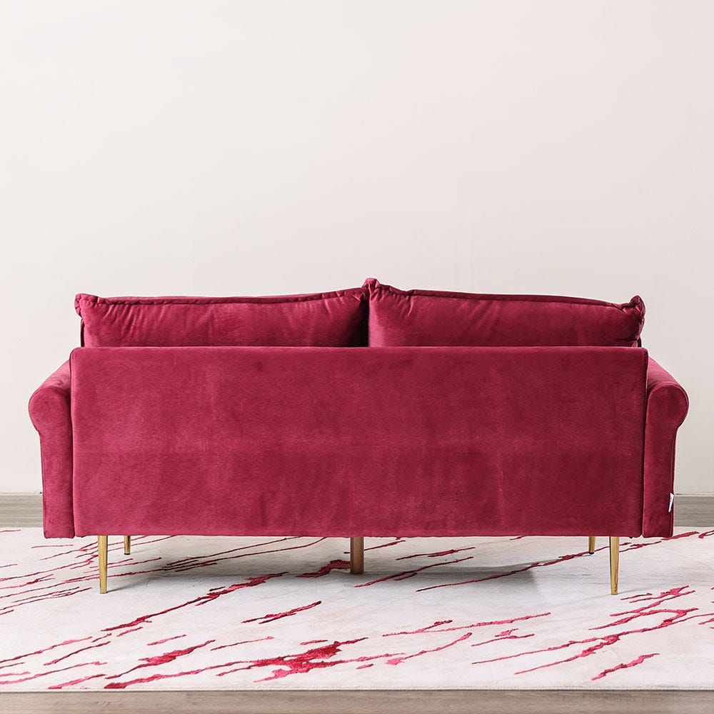 Buy Sorceris 3+2 Seater Fabric Sofa Set- Wine Red Online | Danube Home UAE