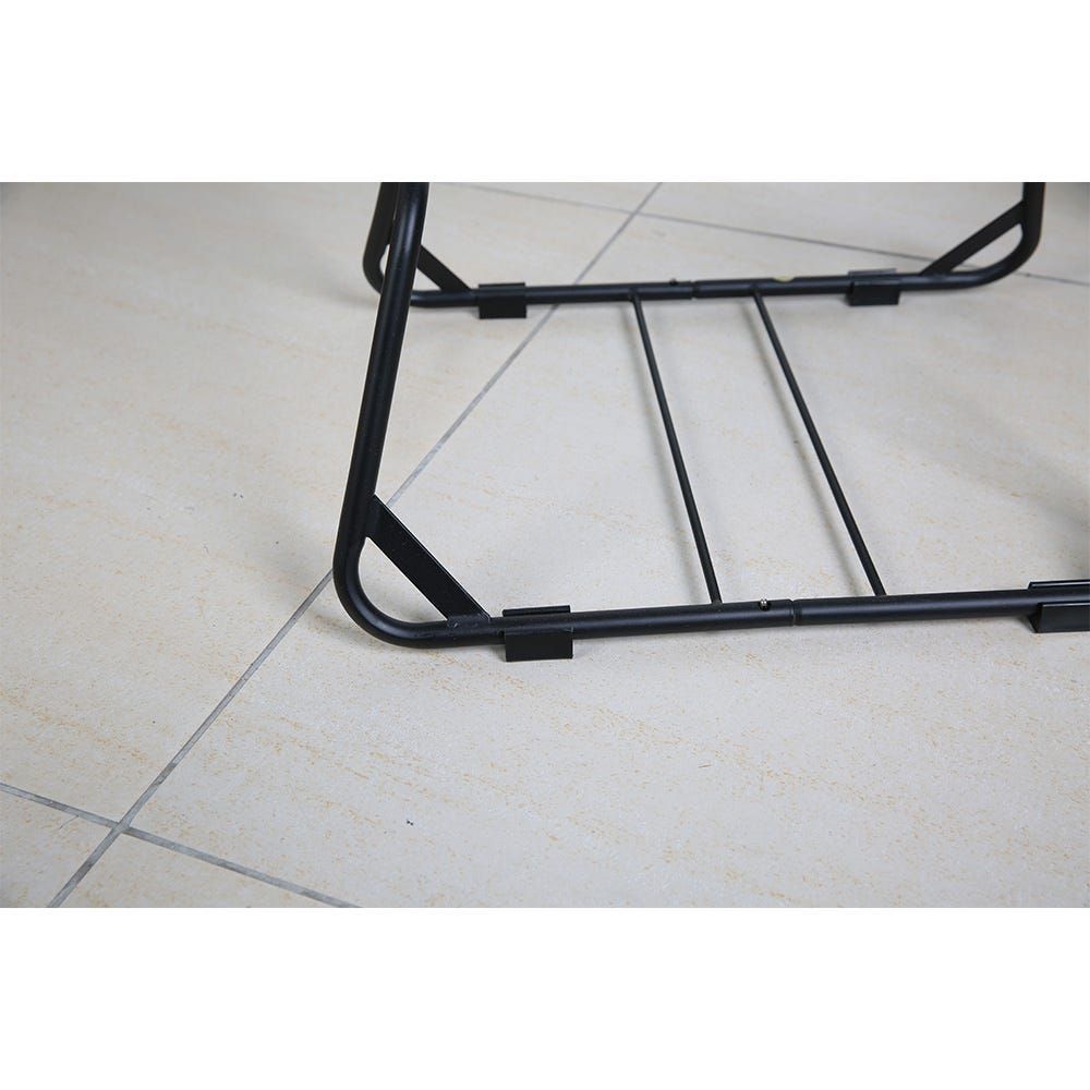 Buy Atticus 4-Tier Iron Storage Rack With Basket Black 44 X 32.5 X 137 ...