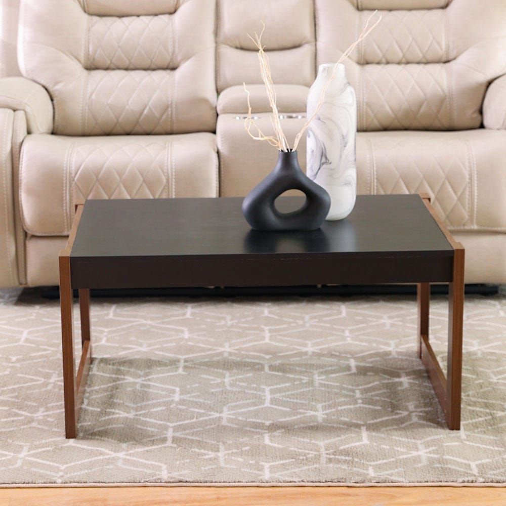 Tarsus Coffee Table - Black/Walnut