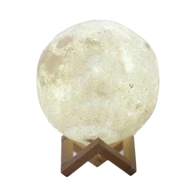 Buy 3D USB LED Moon Lamp With Stand White/Beige 12cm Online | Danube ...