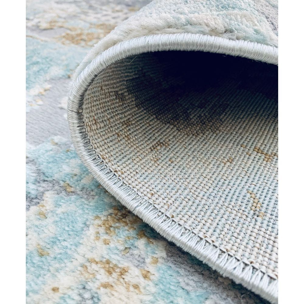 Therapy Rug Buy Therapy Rug-Abstract Style-Grey-Sky Blue-150 x 230 cm (4.9 x 7.5 ft ...